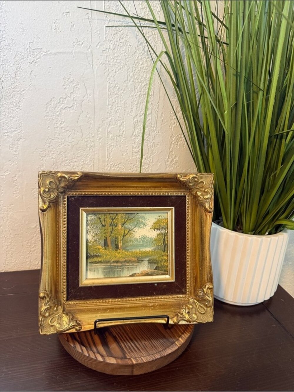 Classic Gold Framed Landscape Wall Art - Gold and Brown
